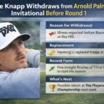 Jake Knapp withdraws from Arnold Palmer Invitational before Round 1 at Bay Hill